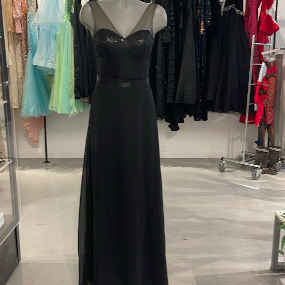 Ashley & Justin Bridesmaids Black Gown
